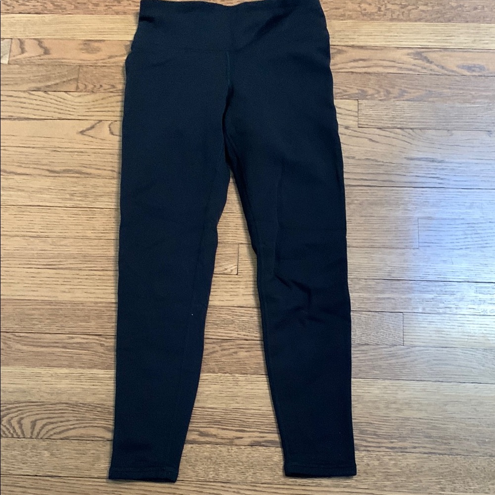 Athleta Black Leggings with Wide Waistband and Full Length Fit